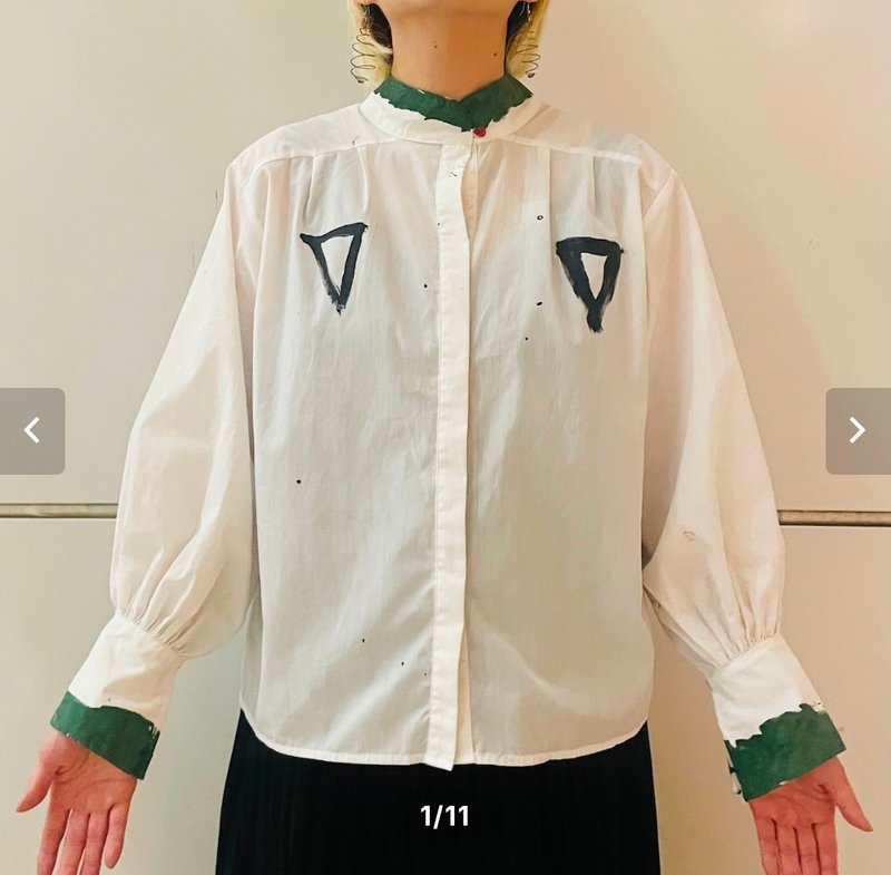 【drip】painted shirts - 女襯衫 - 其他材質 