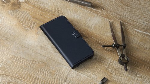 n max n iPhone 12及12Pro 經典系列手帳款手機皮套 - 海軍藍