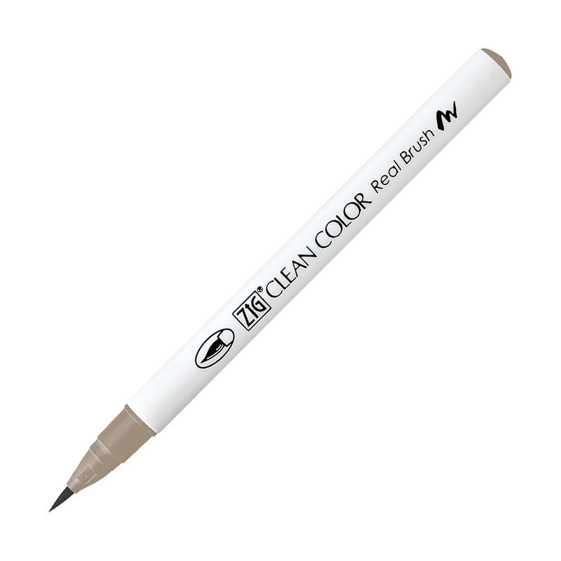 【Kuretake 日本吳竹】ZIG 彩繪毛筆 Platinum Brown - 其他書寫用具 - 塑膠 卡其色