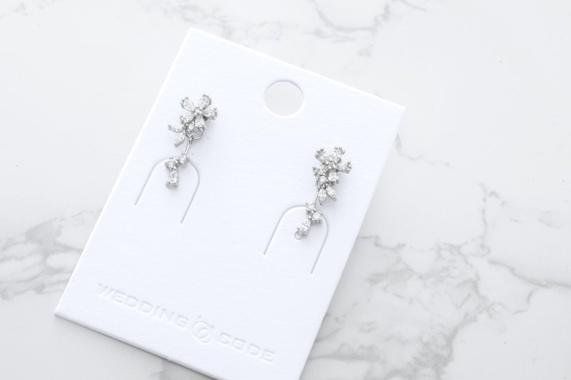 Earrings 10651 - ต่างหู - เงิน 