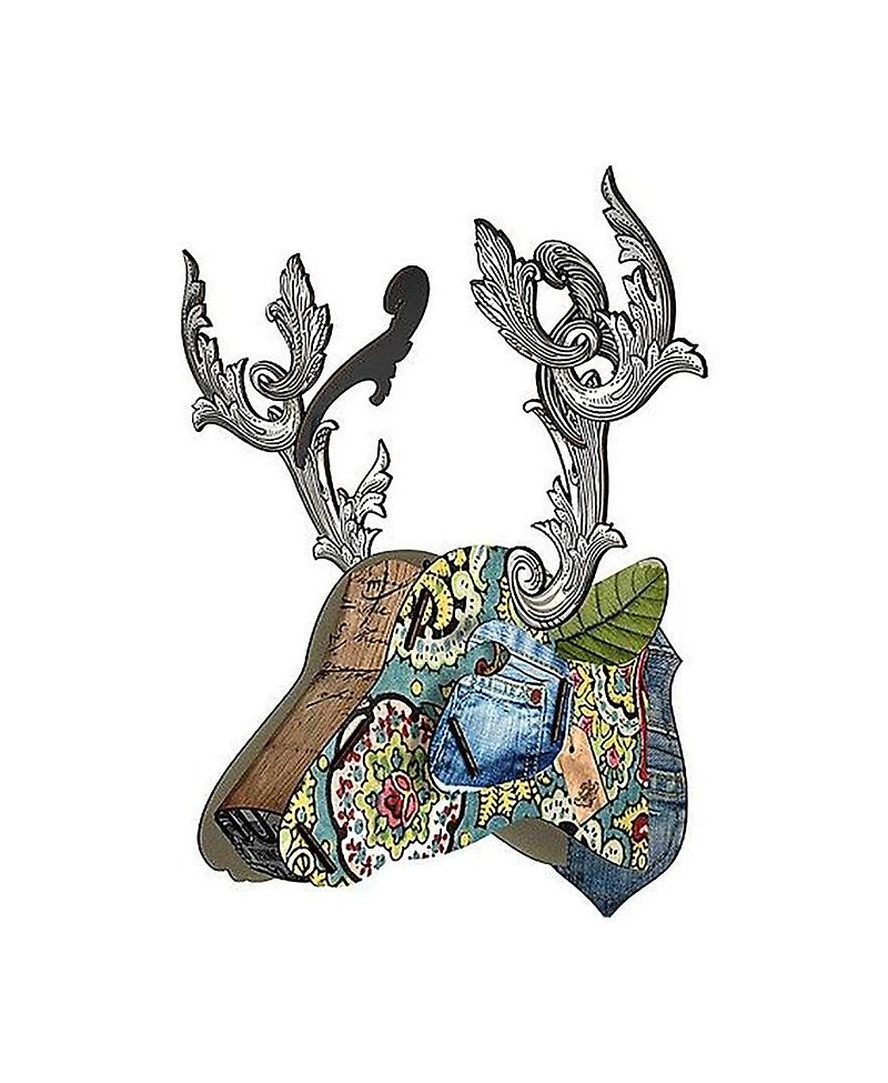 SUSS-義大利MIHO 木製鹿頭 高質感居家掛飾/壁飾-小尺寸(mini150) - 裝飾/擺設  - 木頭 多色