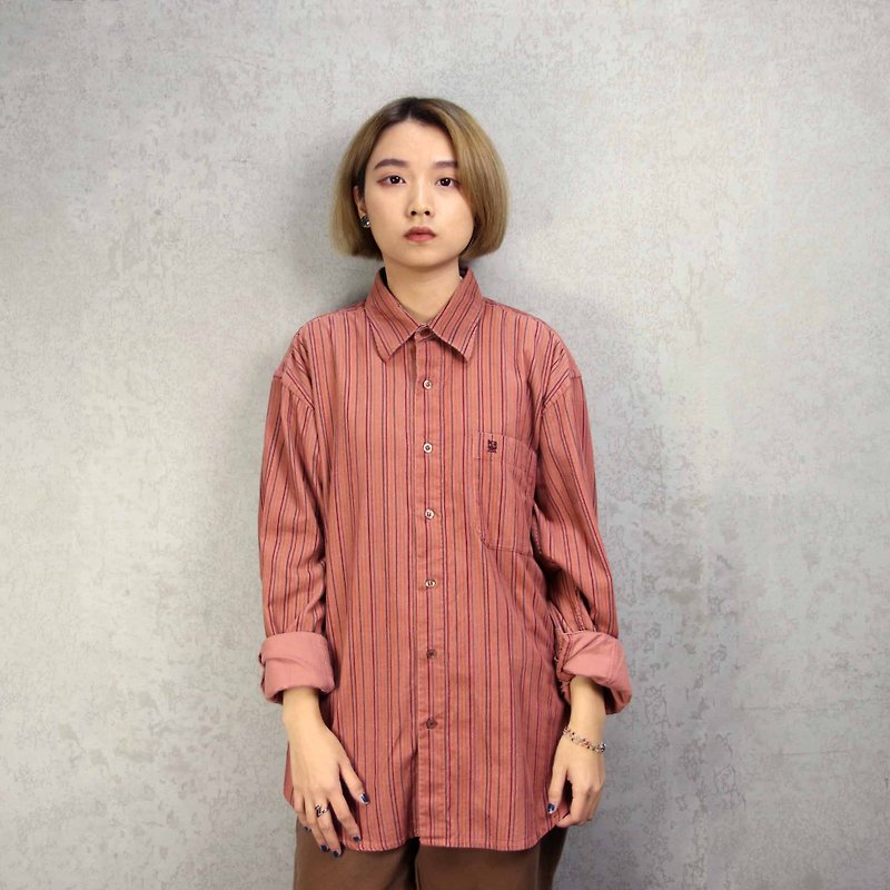 Tsubasa.Y vintage house B06kinloch anderson striped corduroy shirt - Men's Shirts - Cotton & Hemp 