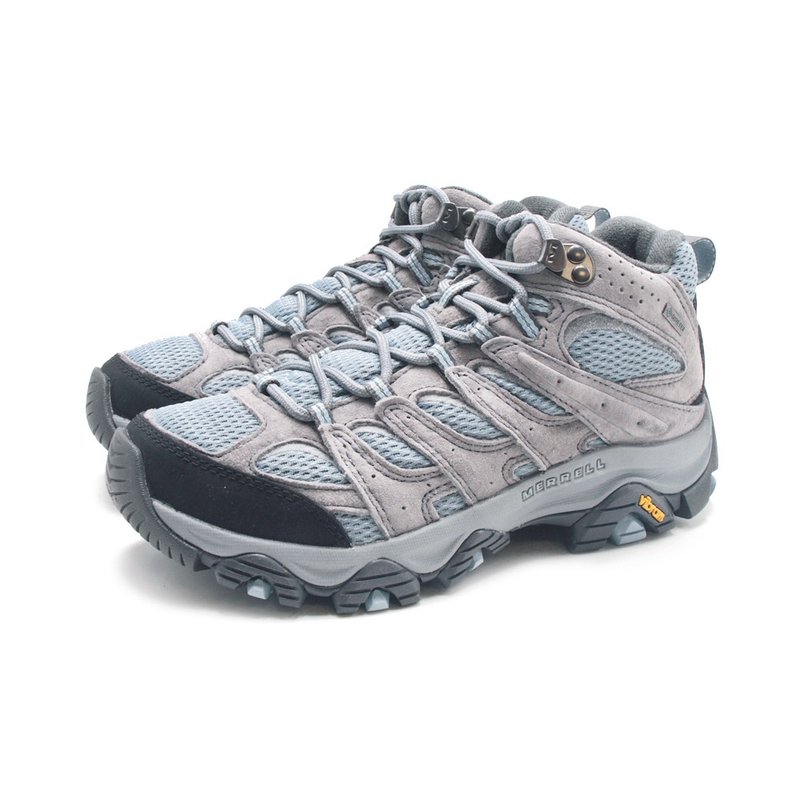 MERRELL MOAB 3 MID GORE-TEX防水登山中筒鞋 女鞋-灰藍 - 女運動鞋/球鞋 - 防水材質 