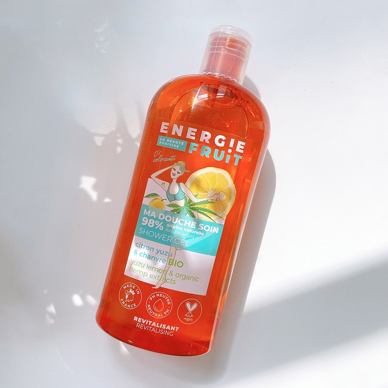 Energie Fruit Organic Soothing Shower Gel-Fresh and Warm Pomelo - ครีมอาบน้ำ - วัสดุอีโค สีส้ม