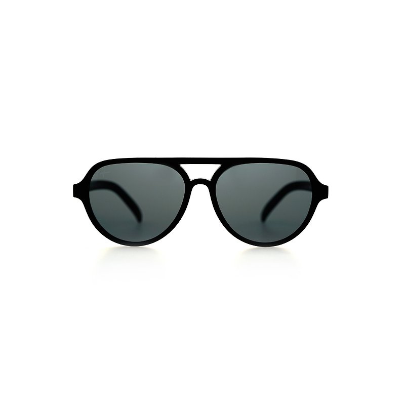 Adult Sunglasses Flying glasses Classic Flying Sunglasses-Deep Mist Black - กรอบแว่นตา - วัสดุอื่นๆ สีดำ