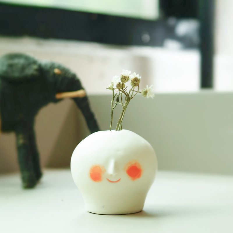 YUME 陶瓷花器 - 花瓶/花器 - 瓷 白色