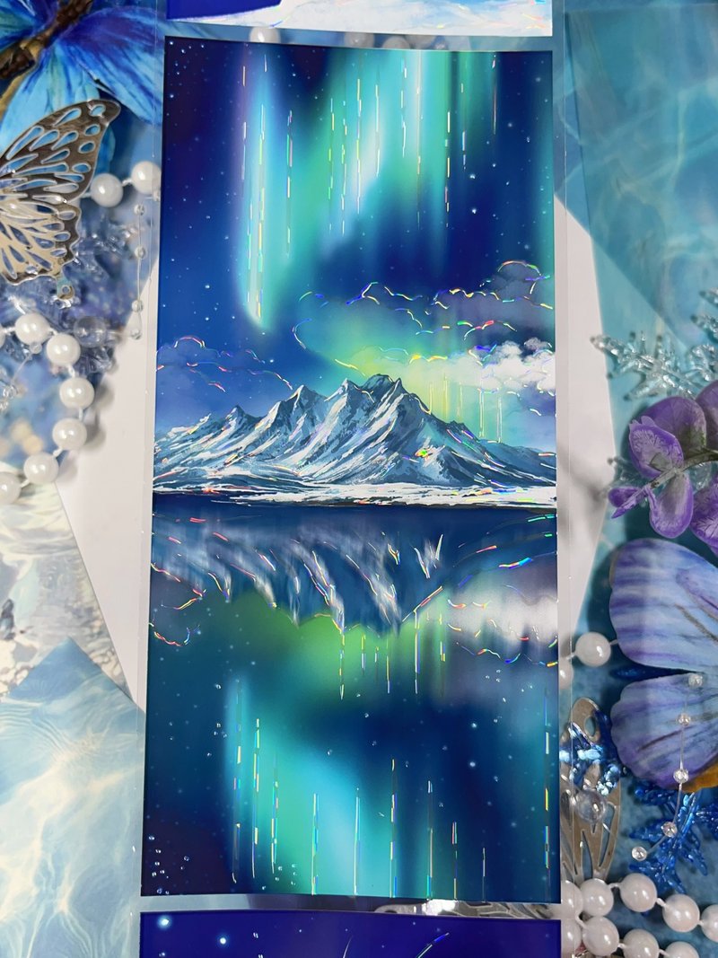 星穹低語 PET 紙膠帶 貝殼光 10米卷 - 膠紙/膠帶/紙膠帶 - 其他材質 