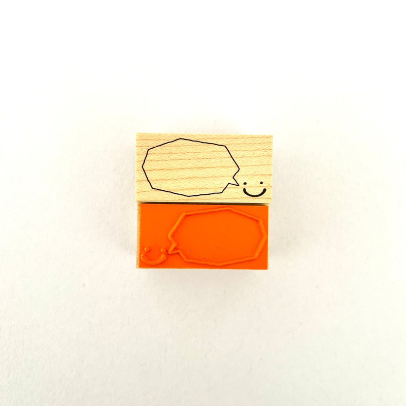 ラバースタンプ　吹き出し - 印章/印台 - 橡膠 黑色