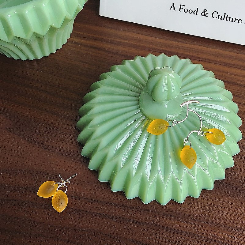 LemonTree 925sliver Earring - ต่างหู - เงินแท้ สีเหลือง