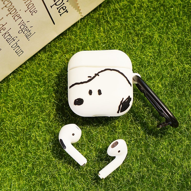 Snoopy Genuine Authorized SNOOPY Snoopy Wireless Bluetooth Headphones + Protection Set with Hanging Ring - อุปกรณ์เสริมอื่น ๆ - วัสดุอื่นๆ ขาว