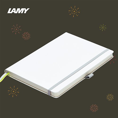 LAMY TAIWAN 官方旗艦館 【客製服務】LAMY 鋼筆用軟式A6筆記本 / notebook 狩獵系列 白色