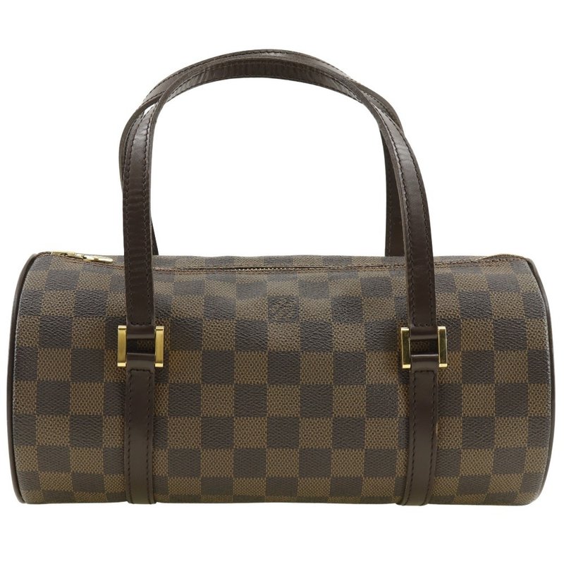 【日本直送】ルイ・ヴィトン LOUIS VUITTON パピヨンPM ハンドバッグ ダミエキャンバス 茶 DU0094 レディース【中古】 - 手提包/手提袋 - 人造皮革 咖啡色