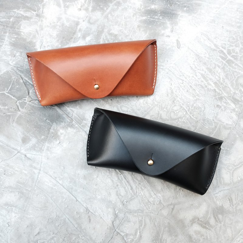[Mesh] Head firm hand as leather holster glasses glasses case Italian vegetable tanned leather can print Buttero - อื่นๆ - หนังแท้ 