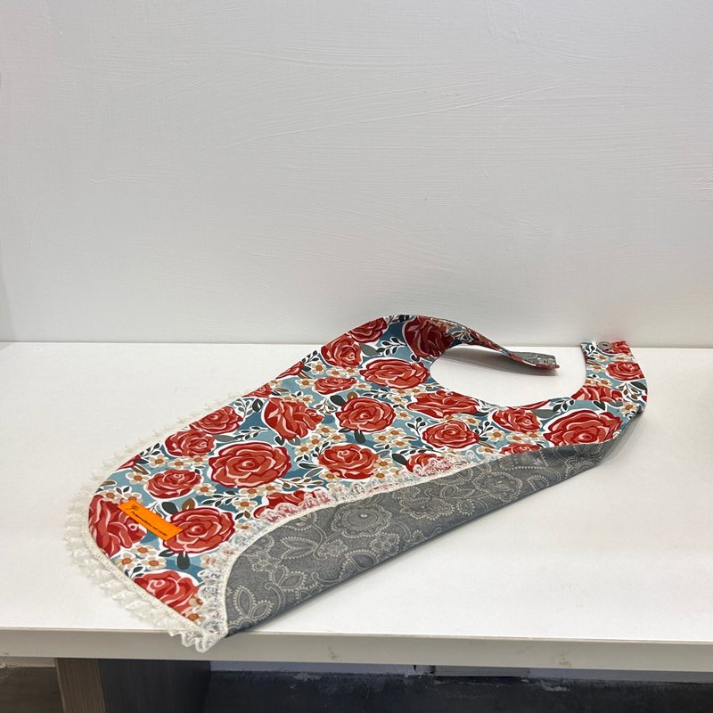 貴婦名媛指定款手工縫製圍兜-北歐風極簡蕾絲 加長版 - 其他 - 棉．麻 