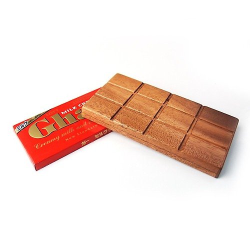 Wood & Leather Goods LIFE 木で作った 板チョコ専用木製ケースカバー