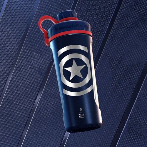 BlenderBottle·Marvel】Radian Stainless Steel screw-top shaker