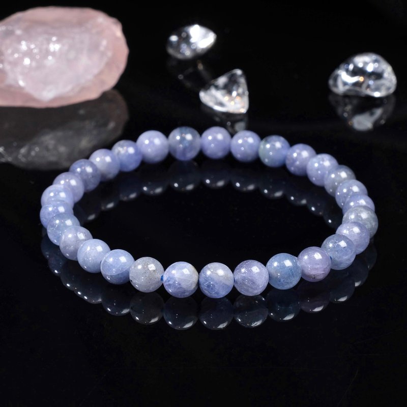 One Picture One Object│#422 6mm Stone Crystal Bracelet Spiritual Protection Inspiration Spiritual Crystal Gift - Bracelets - Semi-Precious Stones Purple