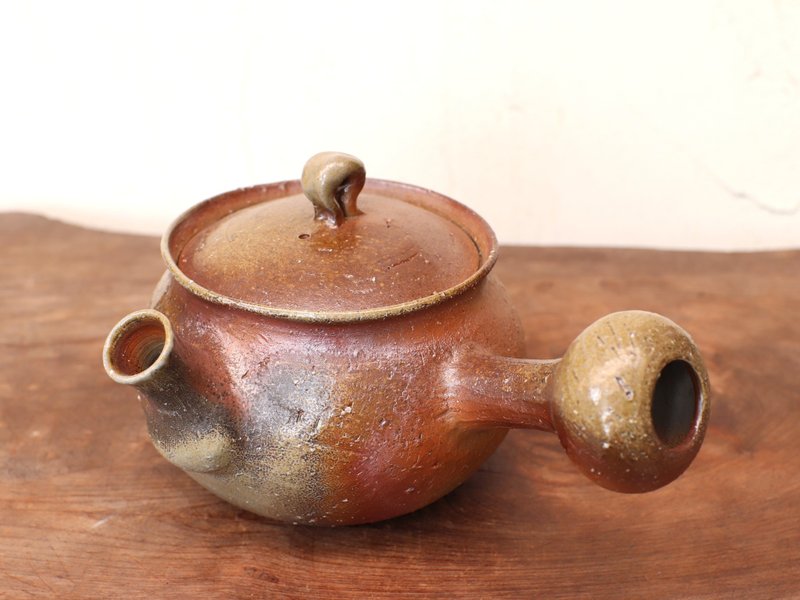 備前焼 急須・サンギリ　k1-093 - 茶壺/茶杯/茶具 - 陶 咖啡色