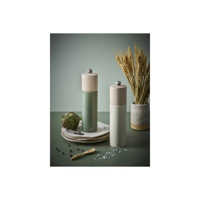 Peugeot Boreal 2 pieces set Sage/Fern Green Salt/Pepper Mill 21cm - ขวดใส่เครื่องปรุง - ไม้ สีเขียว