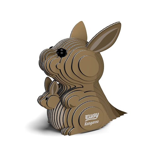 EUGY 3D紙板拼圖 EUGY 3D紙板拼圖-袋鼠 禮物 遊戲 玩具 DIY 親子 禮物 創意 動物