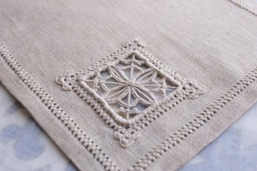 エジプト民芸品】手刺繍・オリジナルマット（ピラミッド・らくだ）大