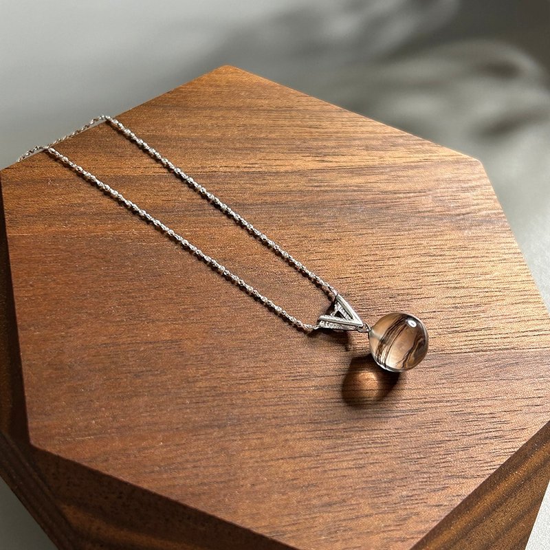NL05-1 寵物紀念品 寵物飾品 寵物毛髮項鍊 胎毛紀念品 胎毛項鍊 - 客製化寵物商品 - 純銀 白色