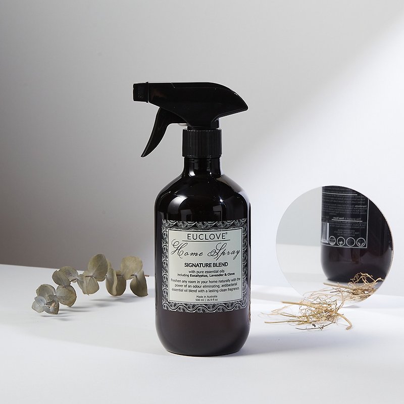 EUCLOVE Home Antibacterial Essential Oil Fragrance Spray (Mint Vetiver) 500ml - น้ำหอม - สารสกัดไม้ก๊อก 
