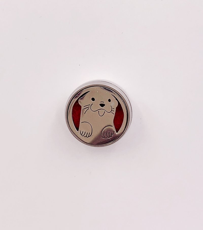 Mask Fragrance Buckle Epidemic Prevention Small Animal Animal Otter Limited Edition Graduation Gift Exchange Gift - Face Masks - Other Metals Transparent