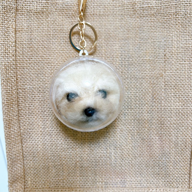 リアルな羊毛フェルトペット × チャームタイプ - 編み物/刺繍/羊毛フェルト/裁縫 - ウール 