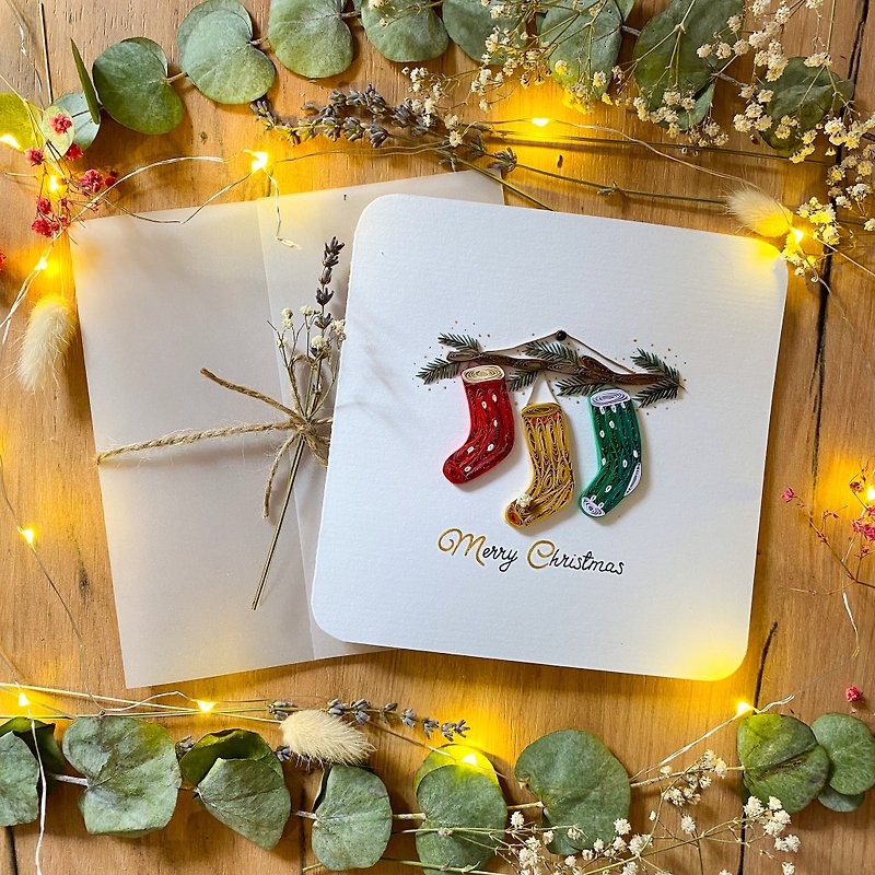 Greeting Card - Christmas Card - Merry Christmas - 卡片/明信片 - 紙 多色