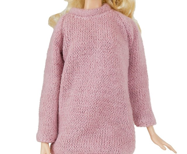 Elenprivショッキングピンクピンクのセーター バービー人形のドレスの衣装30cm111 2インチの人形 ショップ Elenpriv 知育玩具 ぬいぐるみ Pinkoi