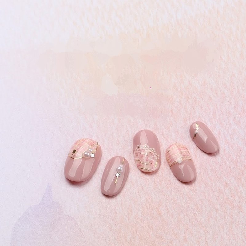 【 DIY 美甲】Nail Look 美甲裝飾藝術貼紙 呢絨商店 - 指甲油/指甲貼 - 紙 金色