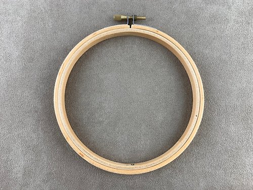 Crystal Rose Ribbon 緞帶專賣 圓形倒角設計木質繡框 13cm 台灣製造