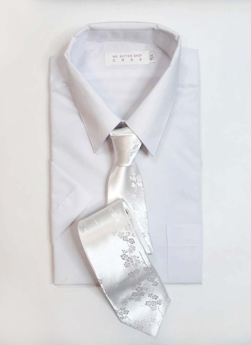 雪梅 領帶 Neckties - 領呔/呔夾 - 聚酯纖維 白色