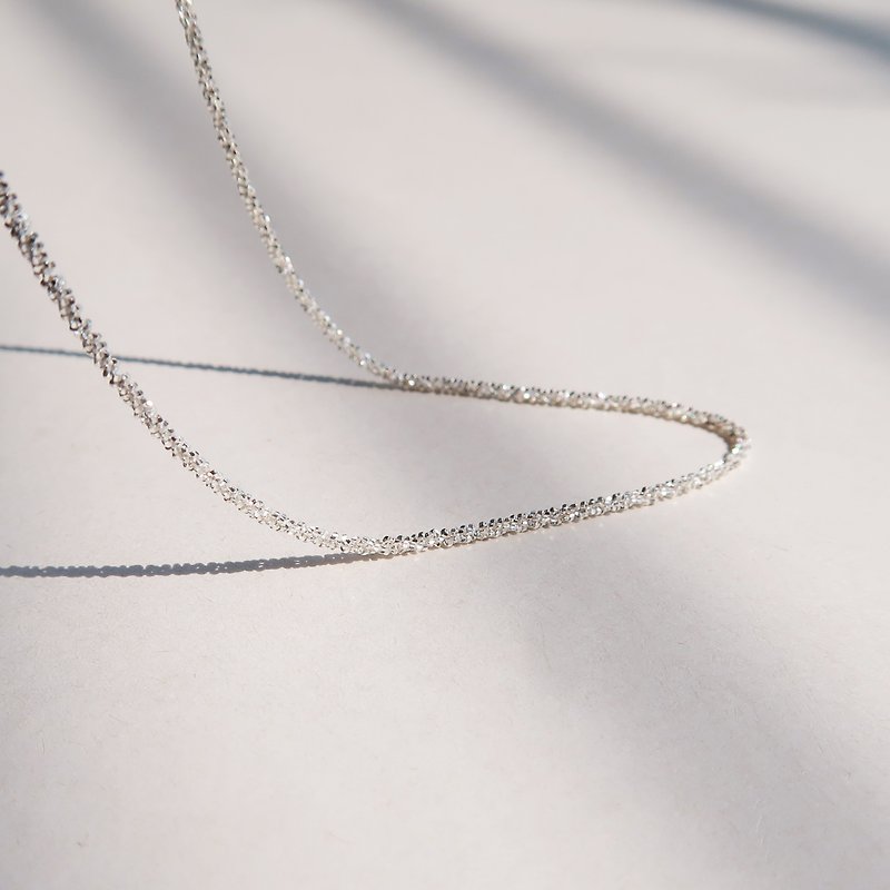 925 sterling silver fine version small starlight necklace clavicle chain neck chain short chain long chain free gift packaging - Necklaces - Sterling Silver White