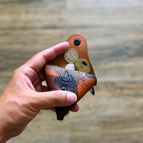 Takumics 臺灣店 § 日本製皮件袋物専門家 日本製【Takumicsタクミクス】三角零錢包 鑰匙圈 散紙包 植鞣革
