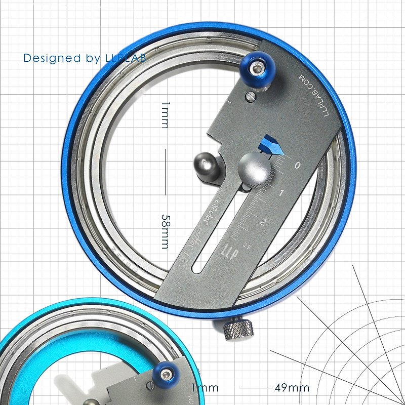 LLP circular cutter pro for paper crafts,sillica gel,leather - ชิ้นส่วน/วัสดุอุปกรณ์ - โลหะ สีน้ำเงิน
