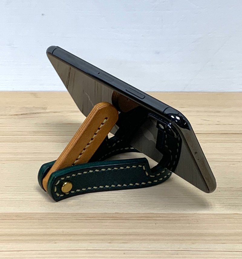 真皮手機架 - 手機/平板支架 - 真皮 綠色