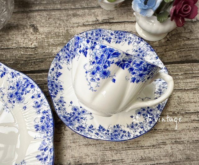 Shelley Dainty Blue Cup and Saucer (TRE) Shelley Dainty Blue Cup and Saucer (TRE)