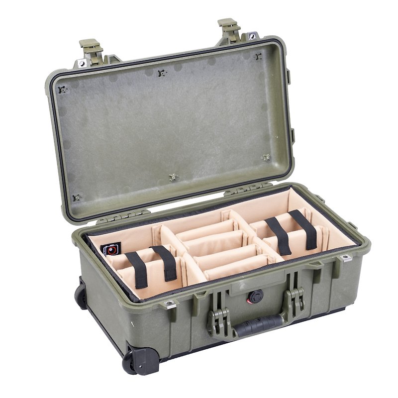 A-MoDe Padded divider set to fit Pelican 1510 - Camera Bags & Camera Cases - Waterproof Material Khaki