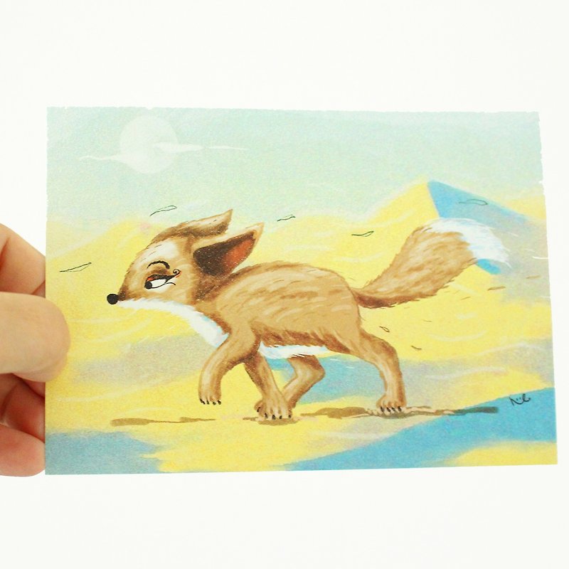 Desert Fox postcard - Animal postcard - การ์ด/โปสการ์ด - กระดาษ 