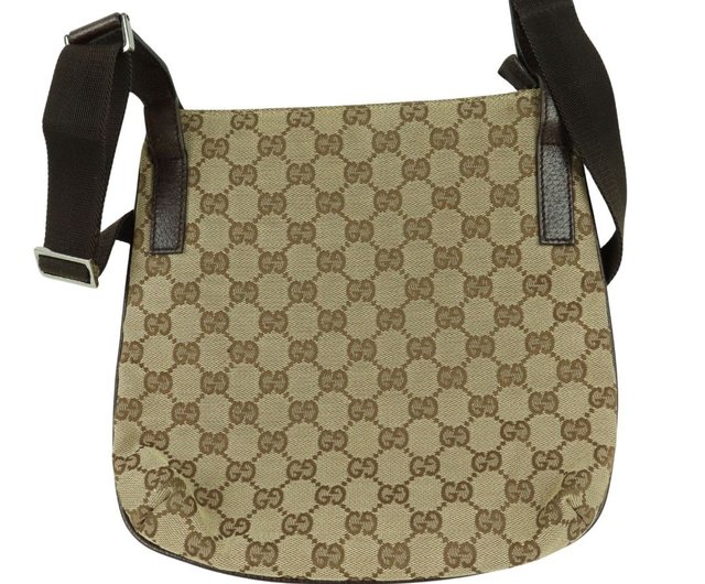 GUCCI グッチ ショルダーバッグ GGキャンバス×レザー GUCCI グッチ ショルダーバッグ GGキャンバス/レザー ブラック