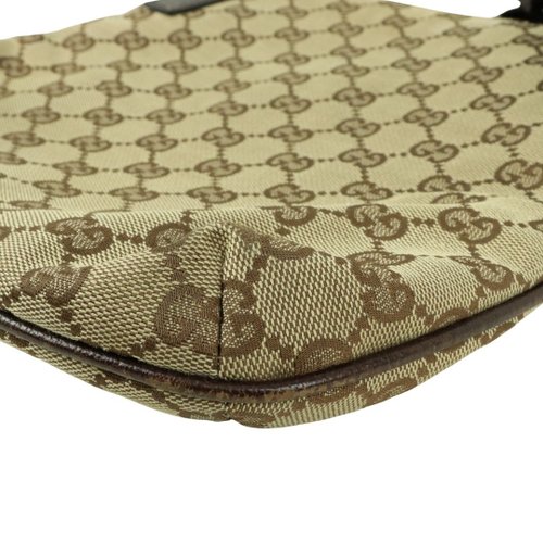 GUCCI グッチ ショルダーバッグ GGキャンバス×レザー グッチ GG柄 キャンバス レザー ミニ ショルダーバッグ - 01428