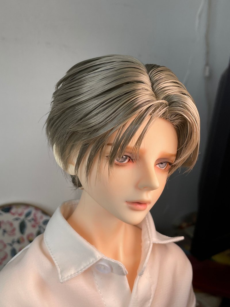 現品販売 BJDドールアレンジヘアSTYLE01アッシュグリーン - 公仔/玩偶 - 其他人造纖維 