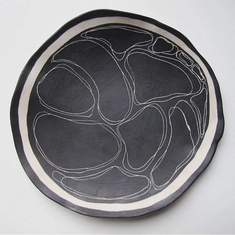 [Five Creative] - Hand Nietao tray - Fantasy circle - Small Plates & Saucers - Pottery 