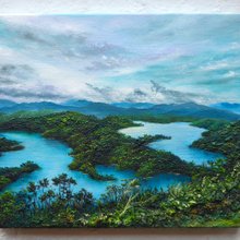 水彩画　原画　「里山の秋 ４」 水彩画原画 里山の秋4 - ショップ 松下勝明 ポスター・絵 - Pinkoi