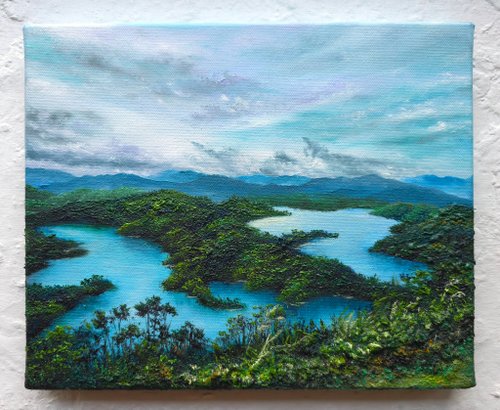 Silvia.painting.house 精緻手繪油畫 鱷魚島 獨一無二