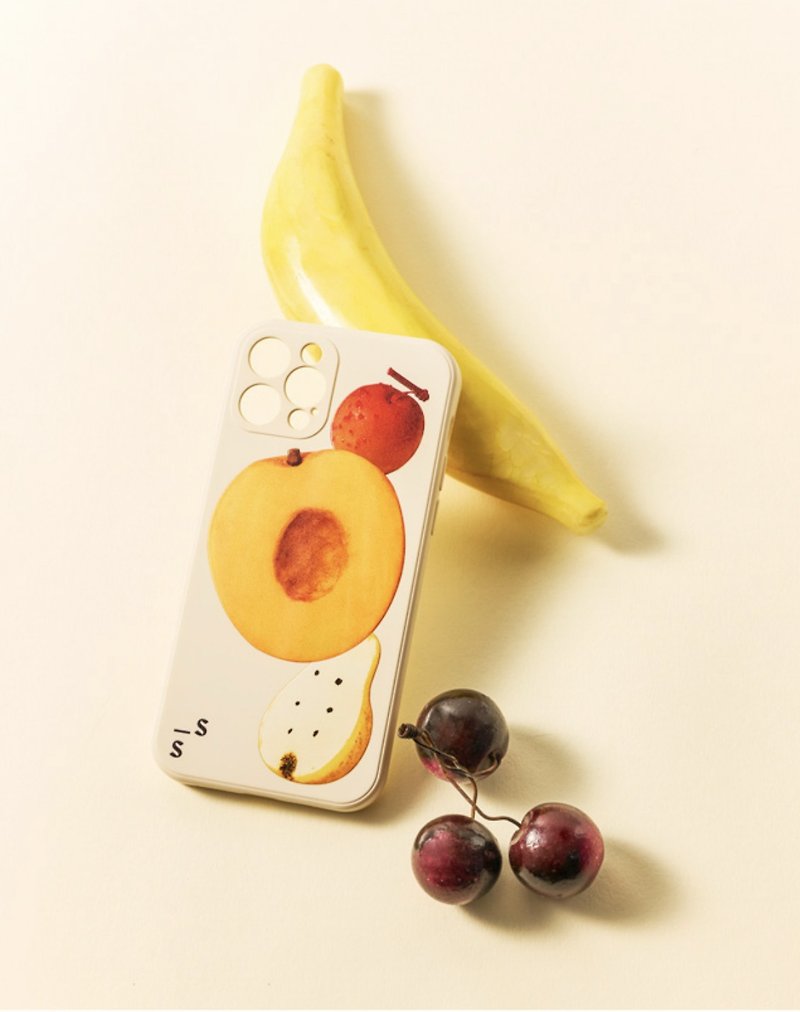 objecthood peach pear plum shell and onion silicone case phone case - Phone Cases - Silicone Multicolor