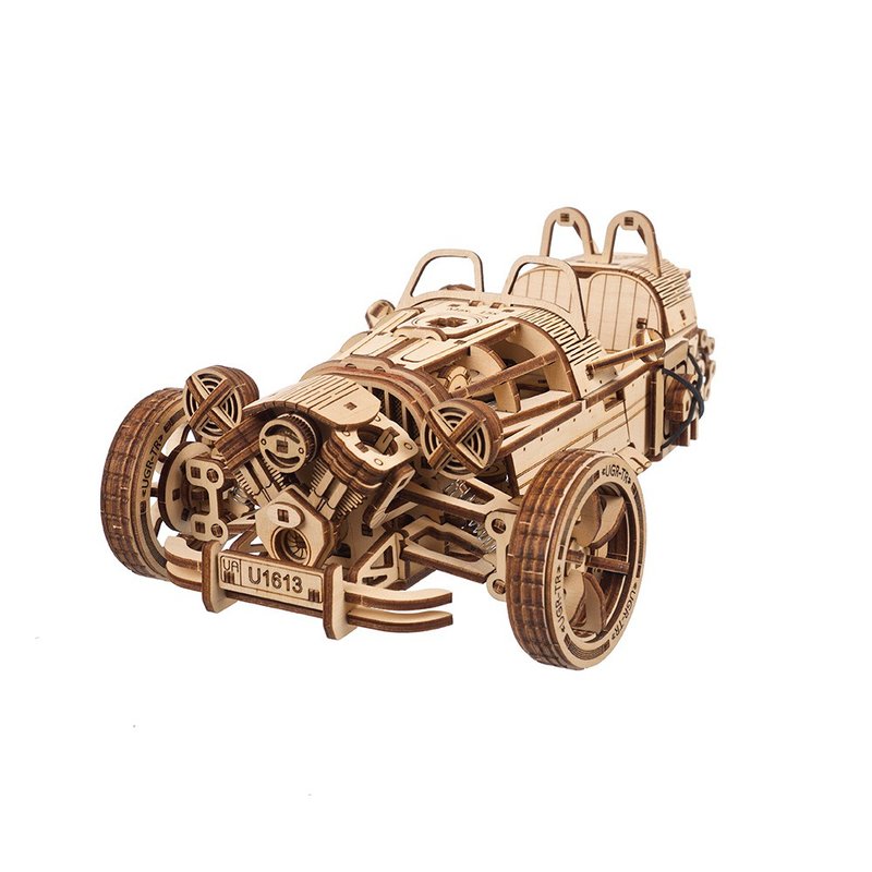 /Ugears/ Morgan three-wheeled sports car - Wood, Bamboo & Paper - Wood 