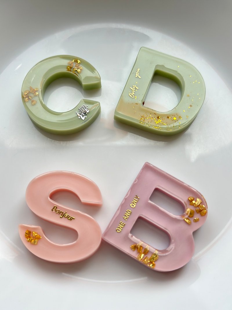 Princess Flower Room-Alphabet and Number Keychain - Keychains - Resin 
